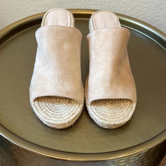 Caslon Sally Blush Suede Espadrille Wedge - Picture 2 of 13